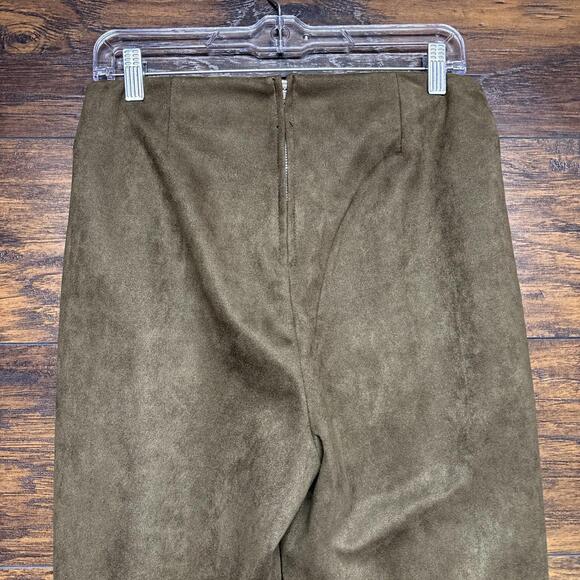 BLANKNYC Women's Velveted Pants - Brown, High-Rise - 29" Inseam Size 10 - 30" - Picture 4 of 5
